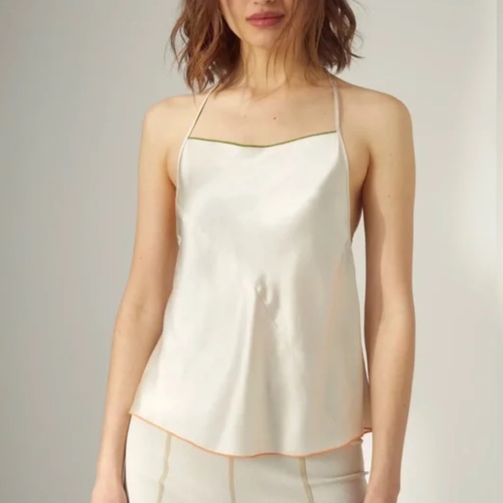 Wilfred Free Elegant Orange Backless Top